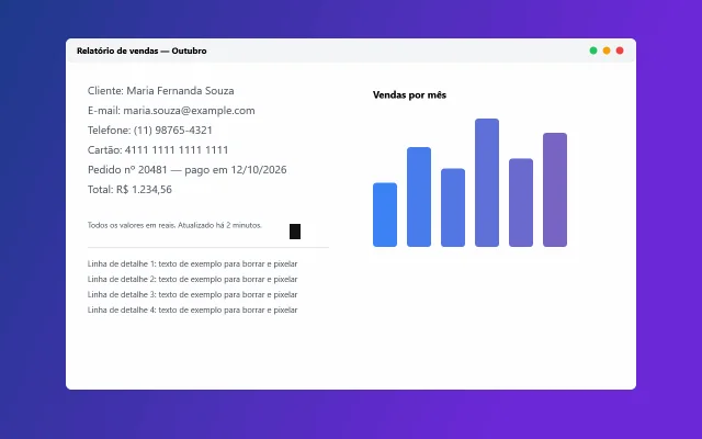 O quadro de exportação de GIF